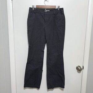 Dockers Rachael Bootcut Pants Womens Size 10 Gray Pinstripe Favorite Fit Stretch